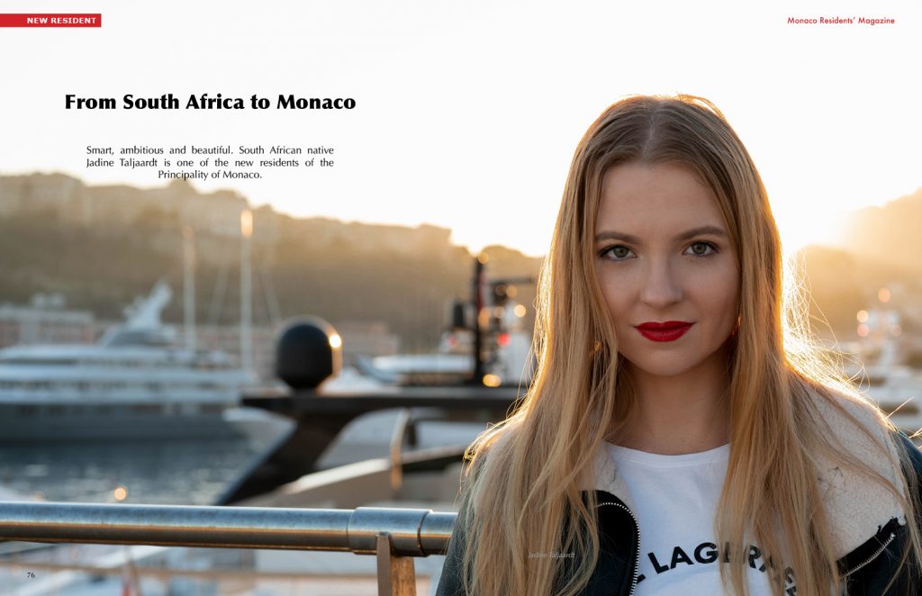 Jadine Taljaardt - From South Africa to Monaco