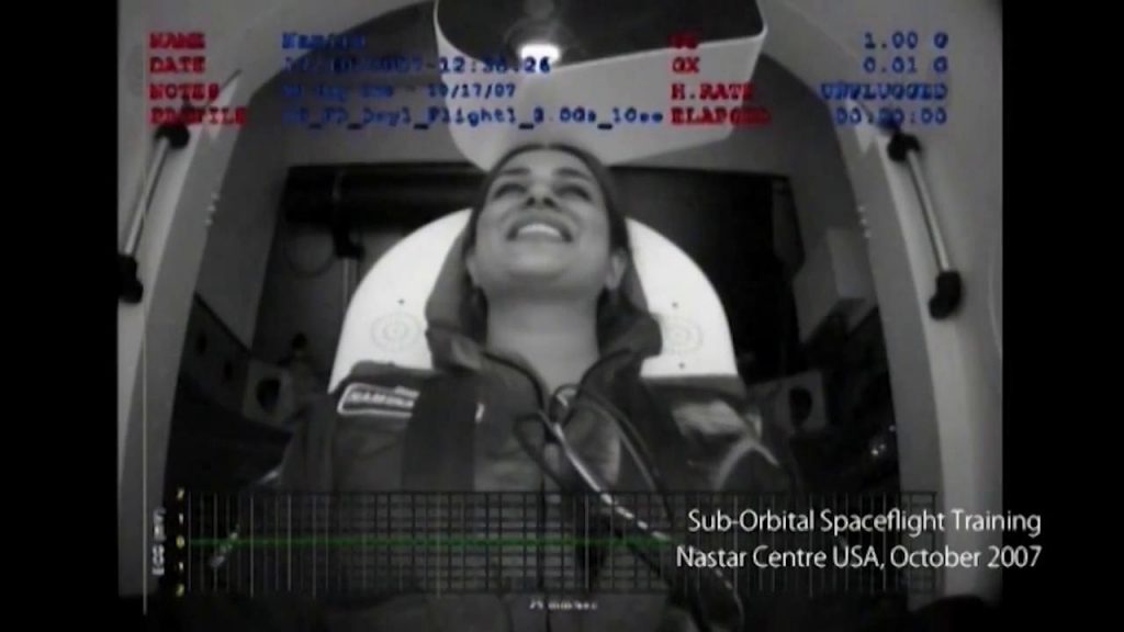 Namira Salim during her space training