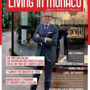 Monaco Residents Magazine, Rob Schols on the Winter 2021 cover
