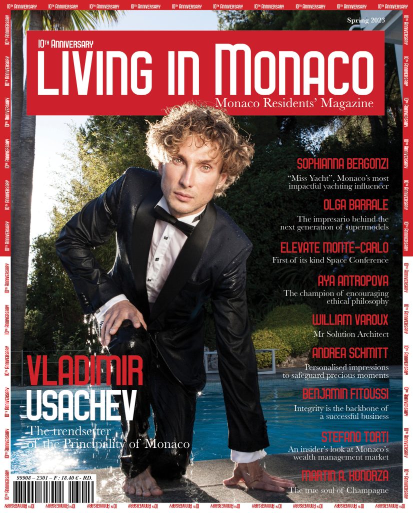 Living in Monaco magazine - Spring 2023 Vladimir Usachev cover edition