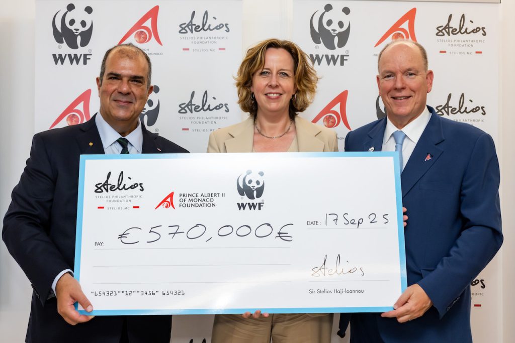 The Stelios Philanthropic Foundation, WWF and the Prince Albert II of Monaco Foundation raise €570,000 for the protection of the Mediterranean